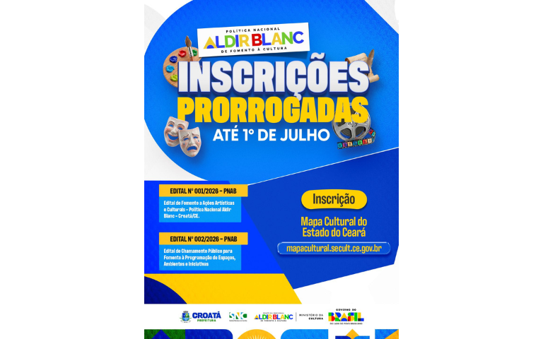 EDITAL Nº 001/2026 - 002/2026-PNAB PRORROGAÇÃO DE PRAZOS E AJUSTE NO CRONOGRAMA DO EDITAL
