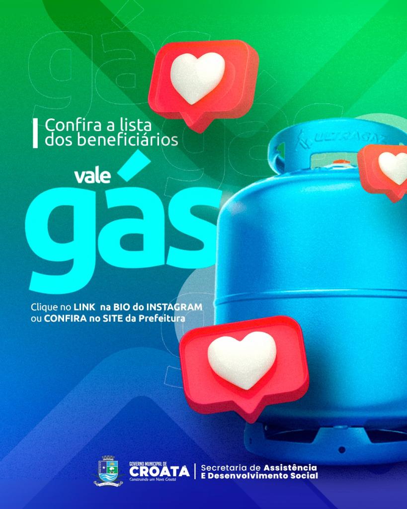 Lista dos beneficiários – Croatá projeto: Concessão de vale gás referente ao mês de outubro 2024
