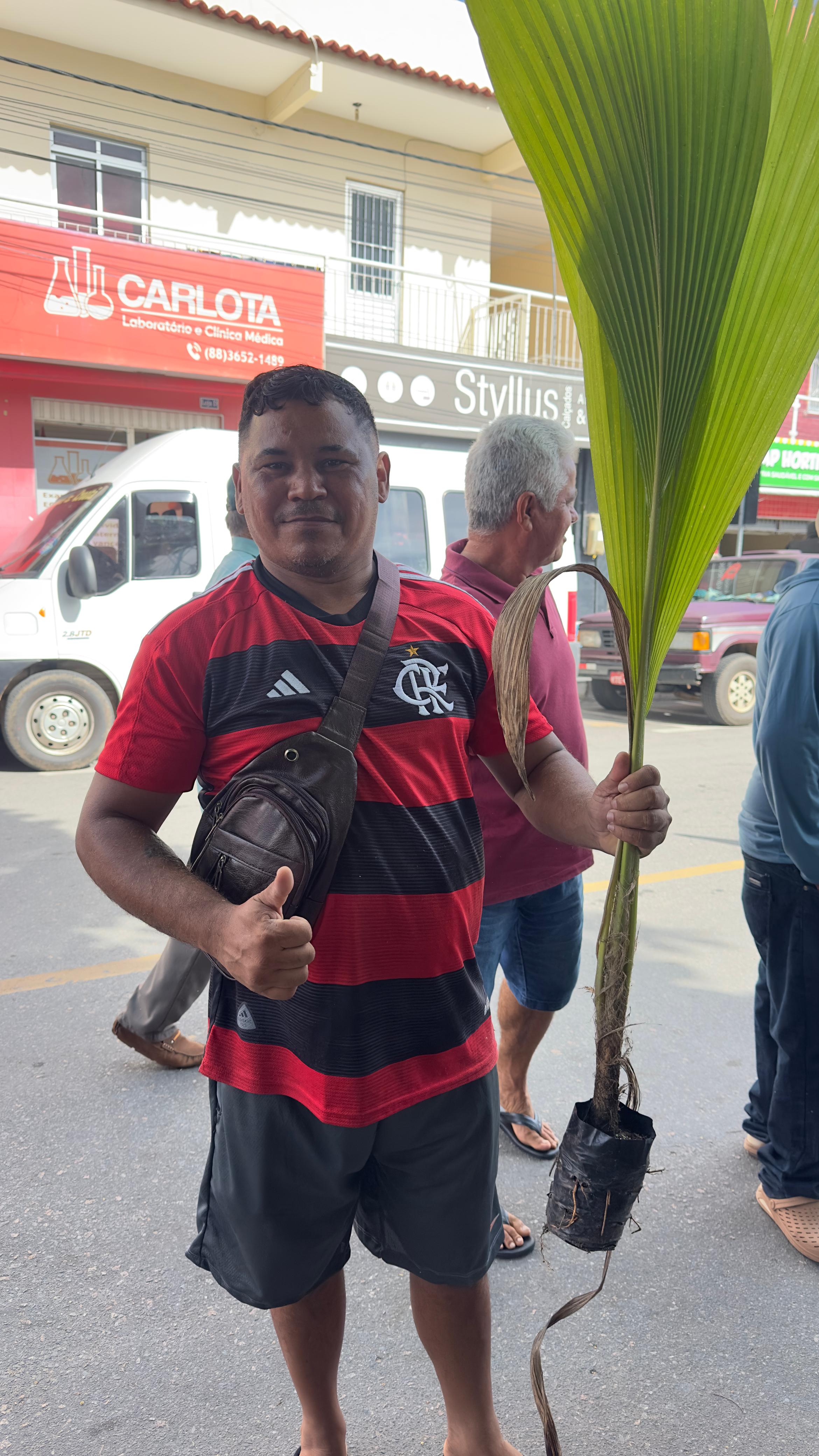 Foto 6 — Distribuição de plantas na feira